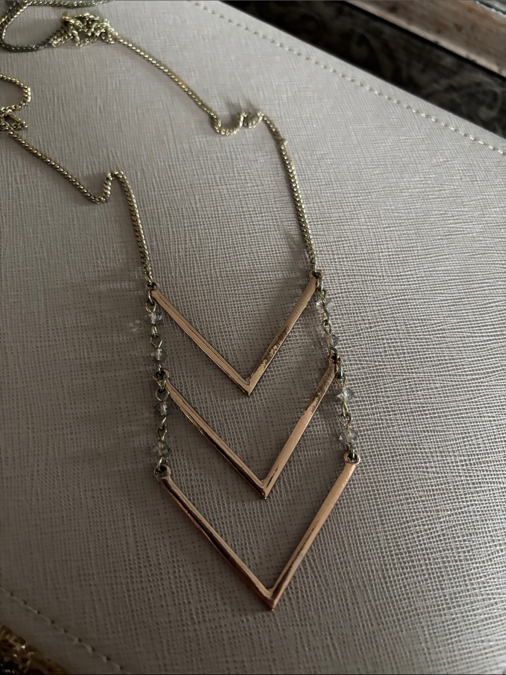 LC Lauren Conrad Layered Triple V Necklace - Gold